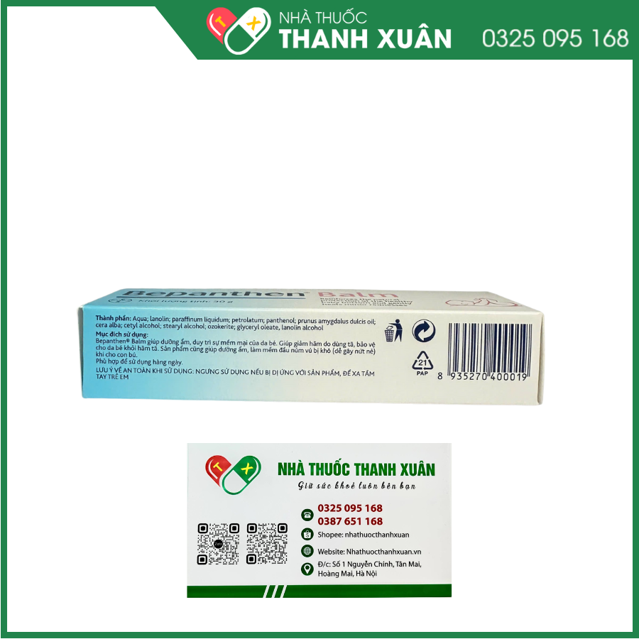 Kem ngừa hăm Bepanthen Balm cho bé